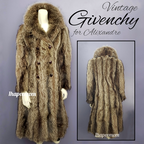 Givenchy Jackets & Blazers - Givenchy Coat Fur Long Length Double Breasted